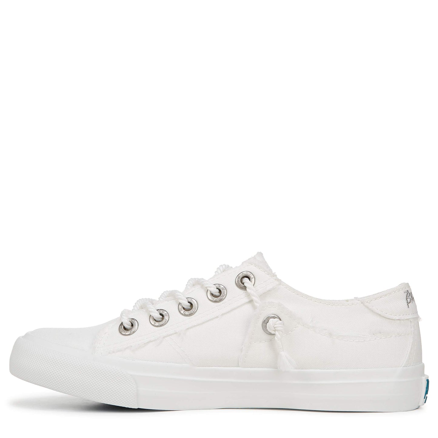 Martina White Colourwash Recycled Canvas Sneaker