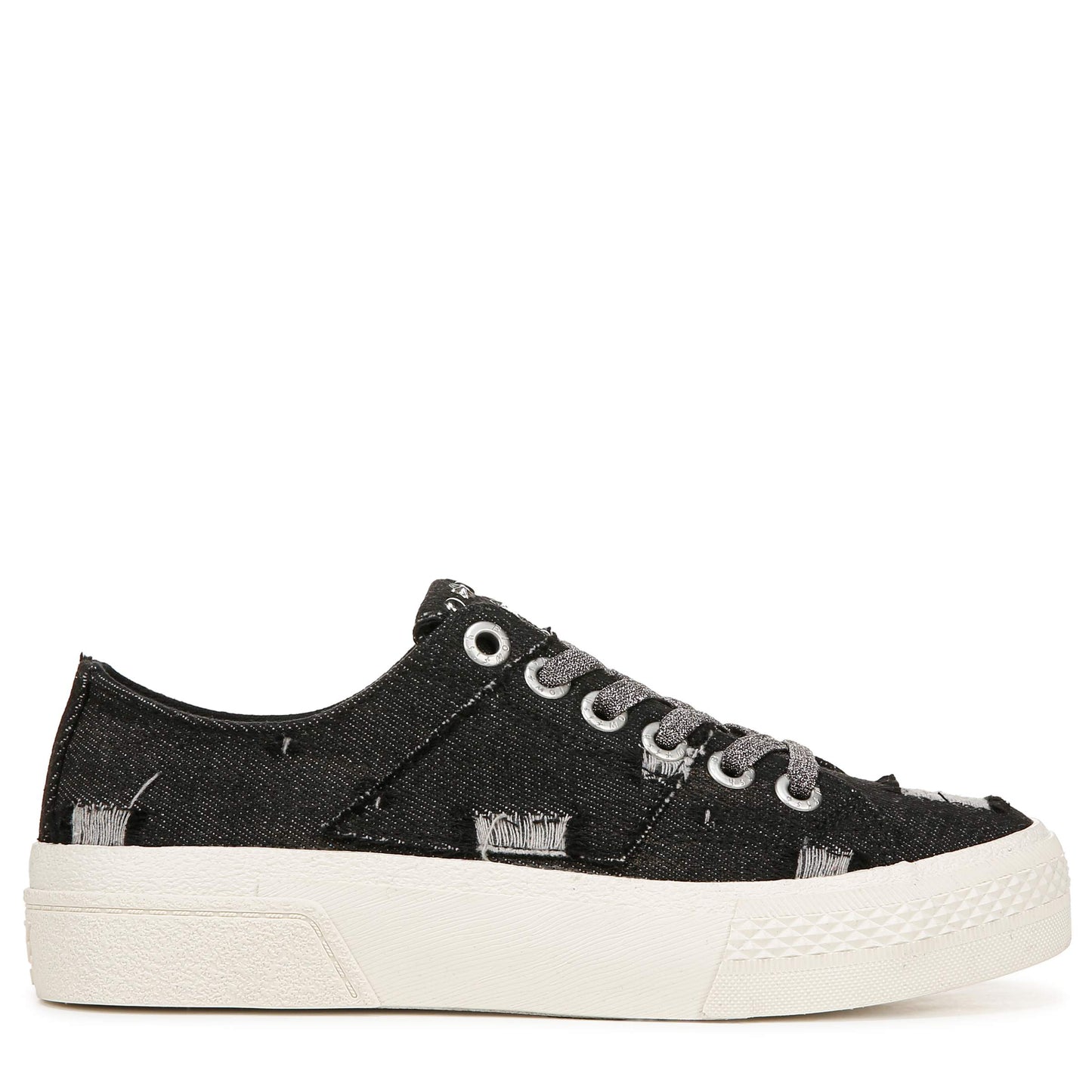 Walk On Black Denim Platform Sneaker