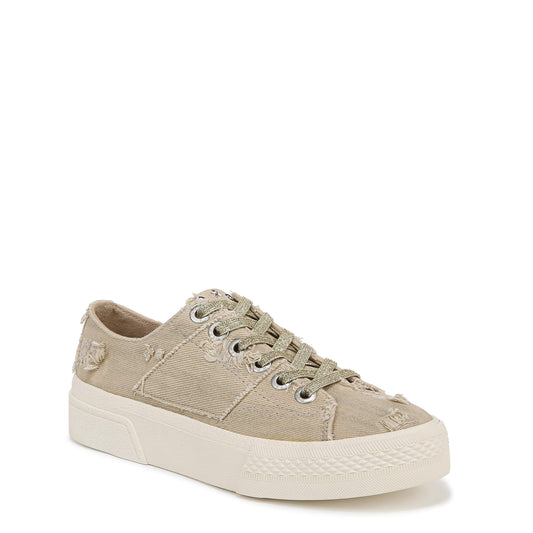 Walk On Tan Denim Platform Sneaker