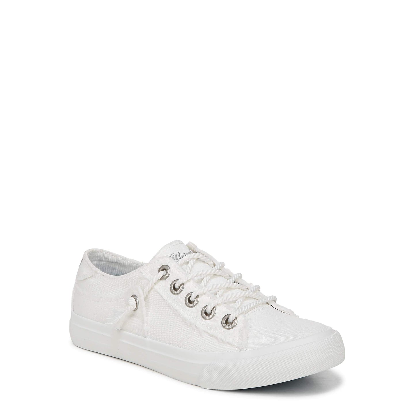 Martina White Colourwash Recycled Canvas Sneaker