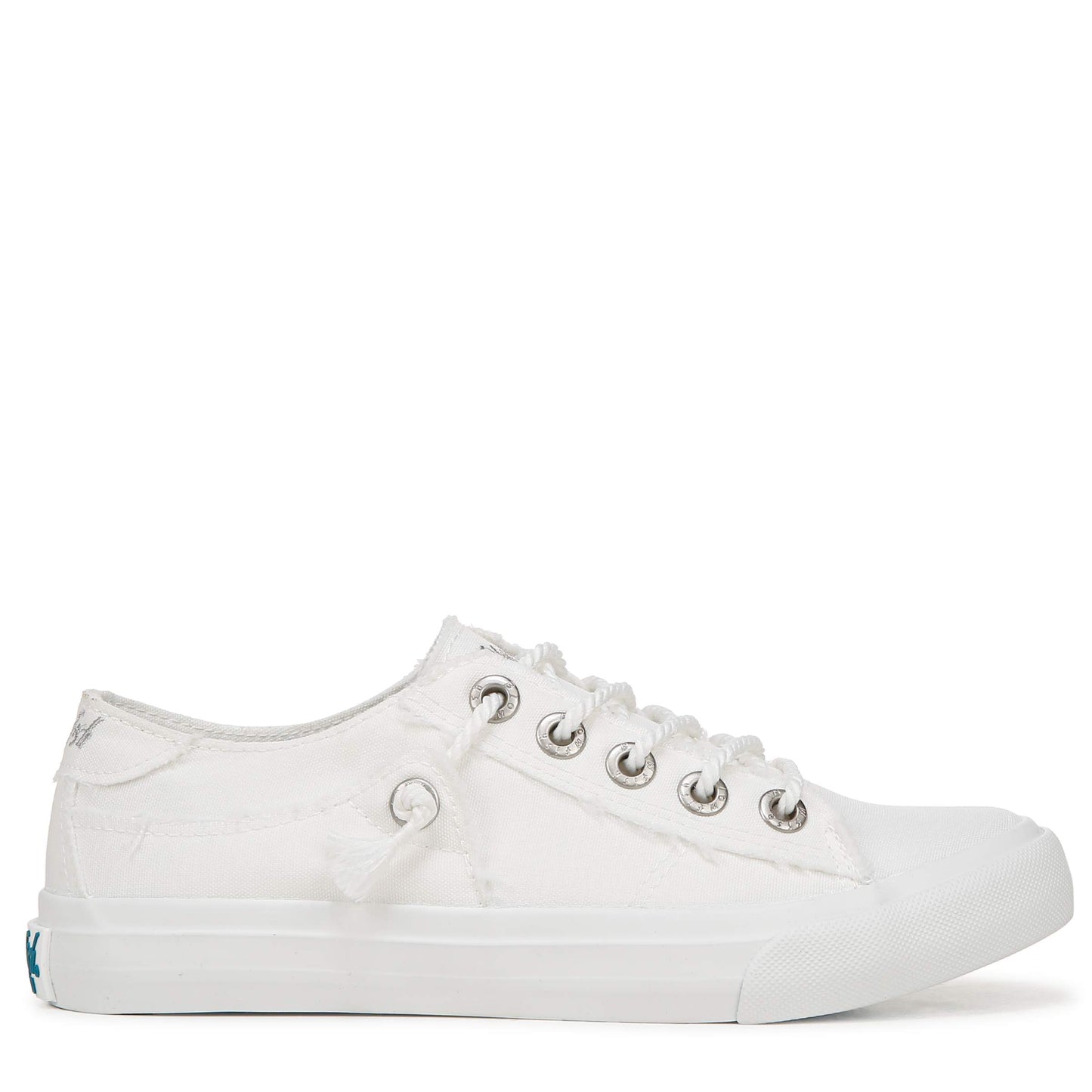 Martina White Colourwash Recycled Canvas Sneaker