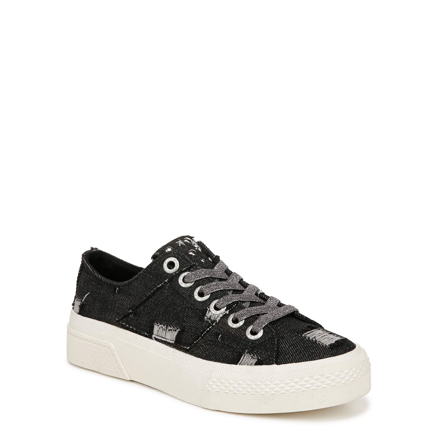 Walk On Black Denim Platform Sneaker